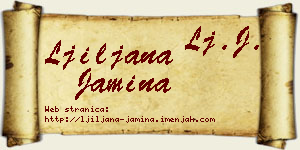 Ljiljana Jamina vizit kartica